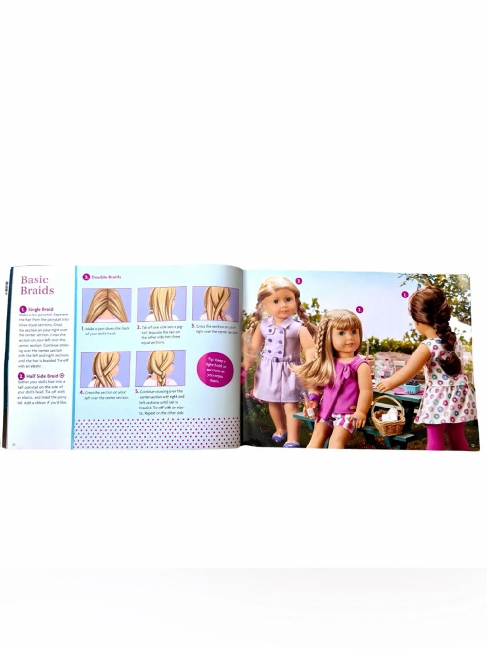 American Girl Pink Sparkle Styling Chair + Salon/Hair Supplies + Book Retired‎